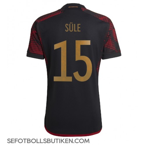 Tyskland Niklas Sule #15 Replika Borta matchkläder VM 2022 Korta ärmar